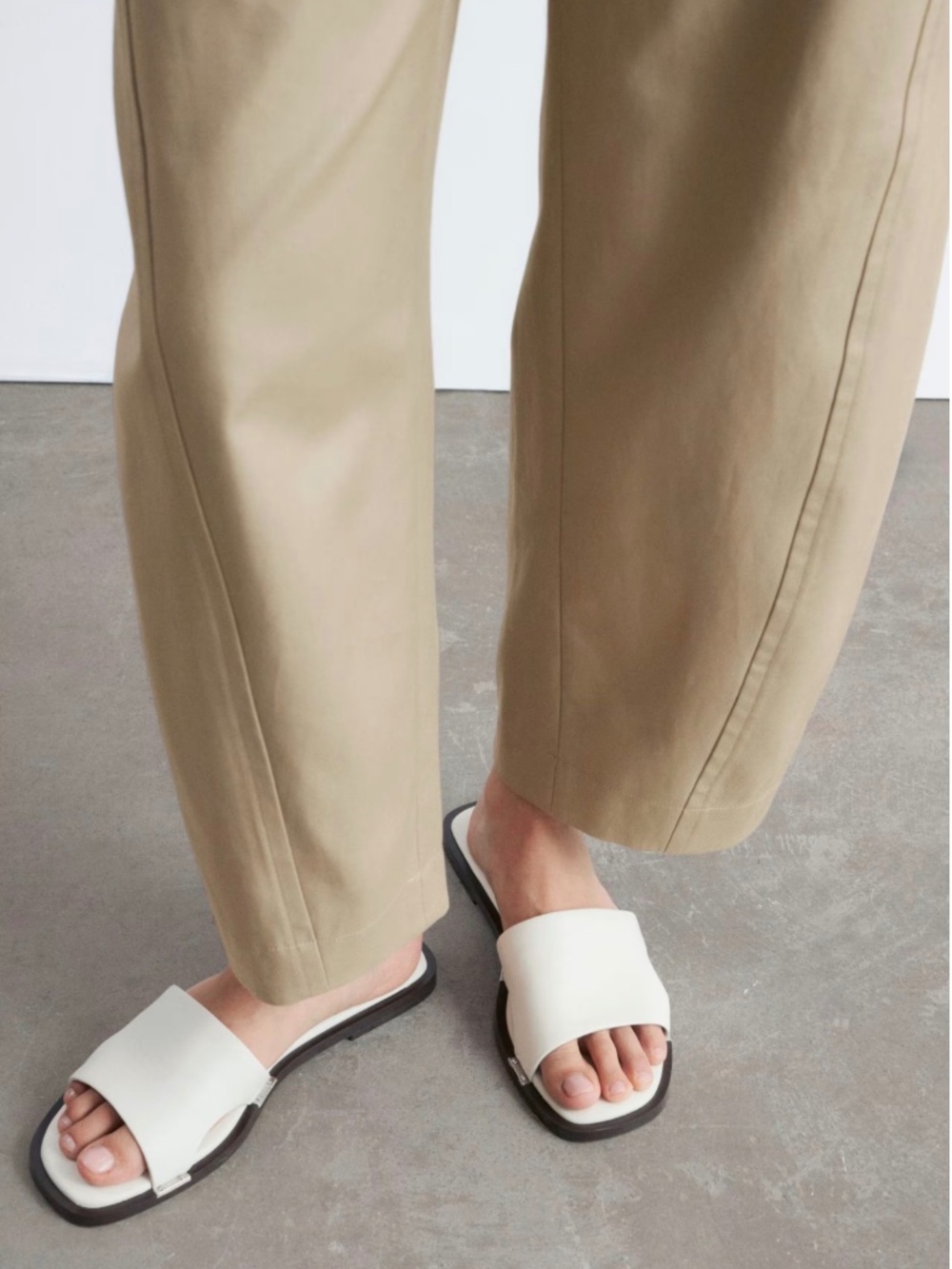 & Other Stories leather slides
